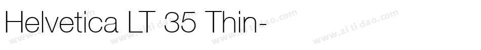 Helvetica LT 35 Thin字体转换